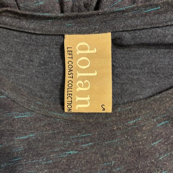 Dolan Left Coast Collection Blue Dress Size 8 Lined Handkerchief Hem Ruffle - Picture 11 of 13